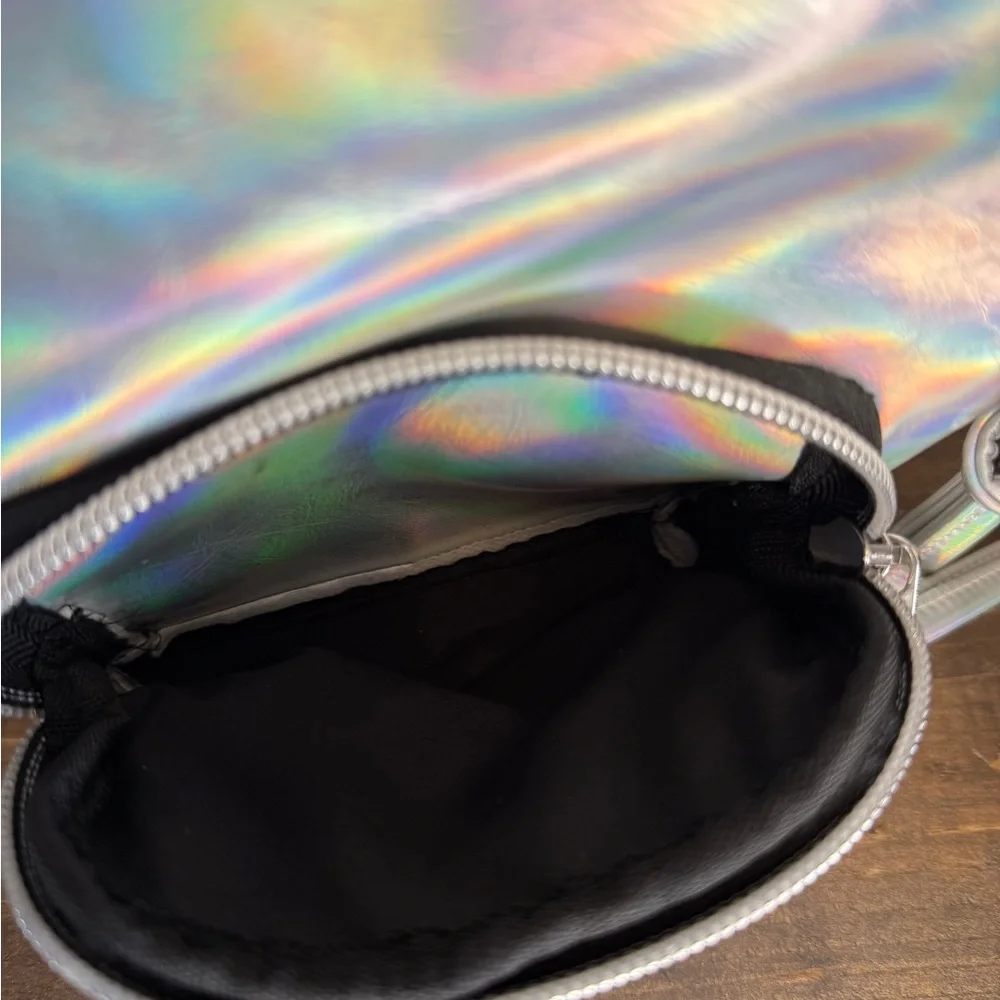 Mini Vans Iridescent/Holographic Backpack Purse | Festival/Y2K Bag